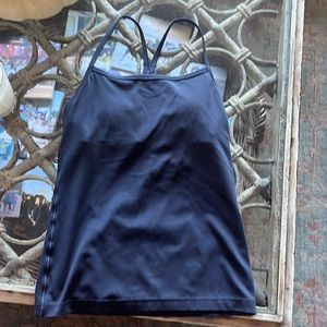 Arie Navy Noddle Strap Tank